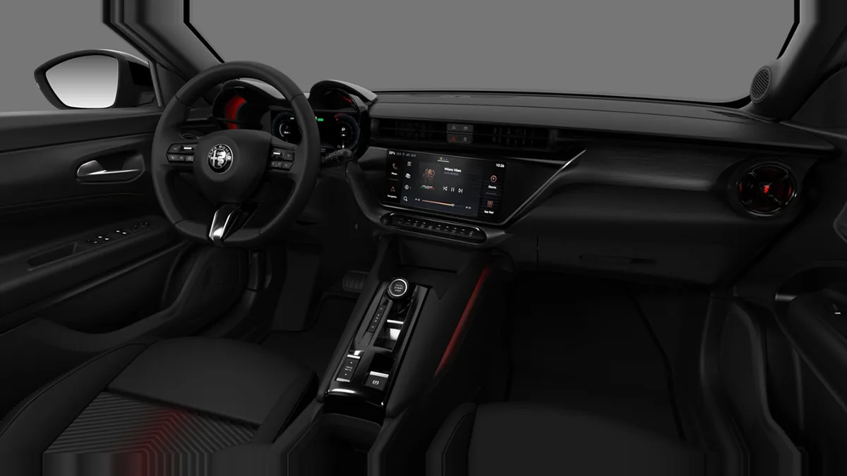 Alfa Romeo Junior Ibrida en renting en Zaragoza — Interior