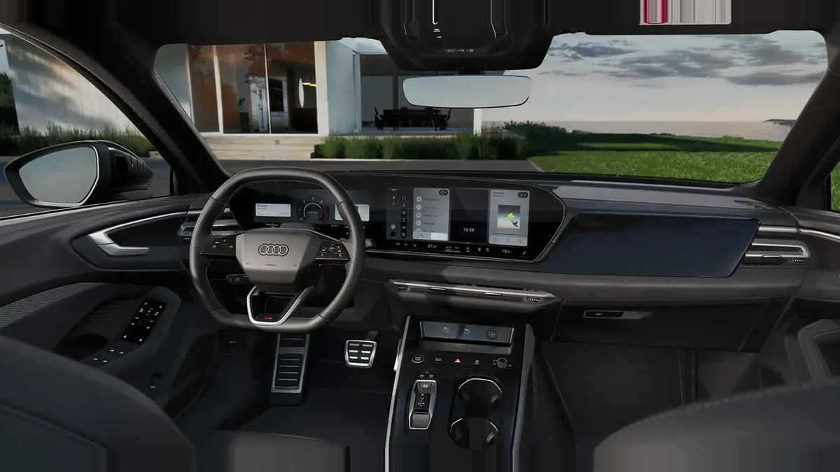 Audi A5 TDI 150kW (204CV) Black Line en renting en Zaragoza — Interior