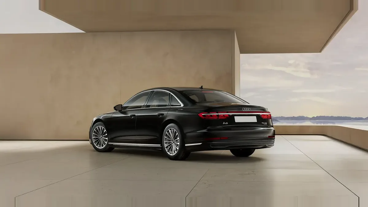 Audi A8 50 TDI 210kW (286CV) Quattro Tiptronic en renting en Zaragoza — Delantera