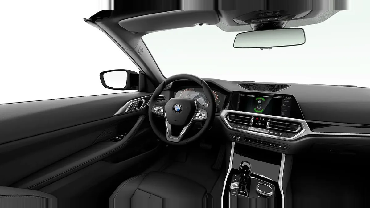 BMW Serie 4 420i Cabrio en renting en Zaragoza — Delantera