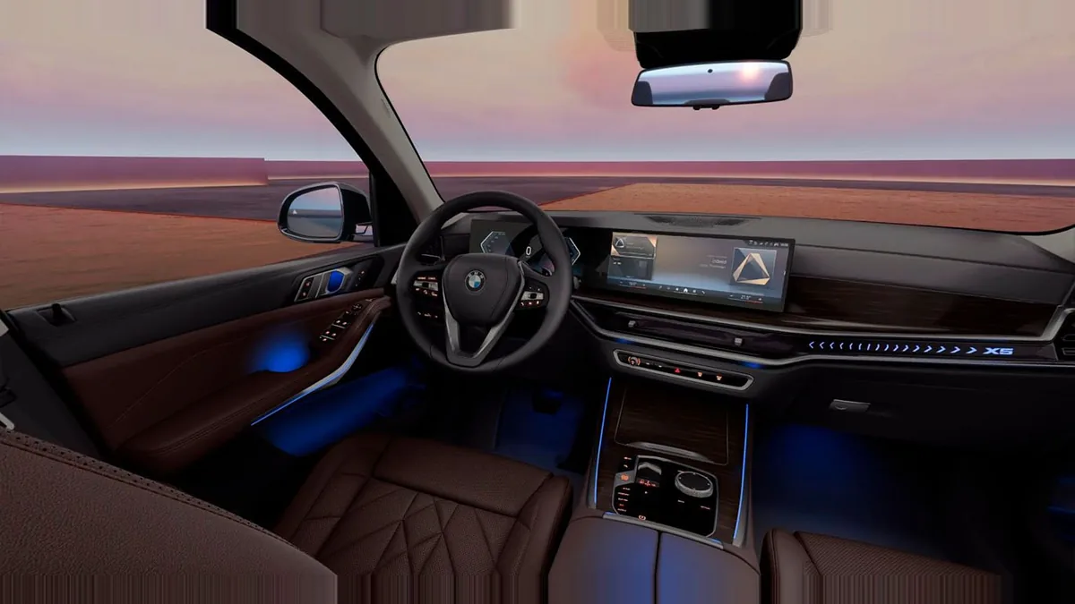 BMW X5 xDrive30d xLine en renting en Zaragoza — Interior
