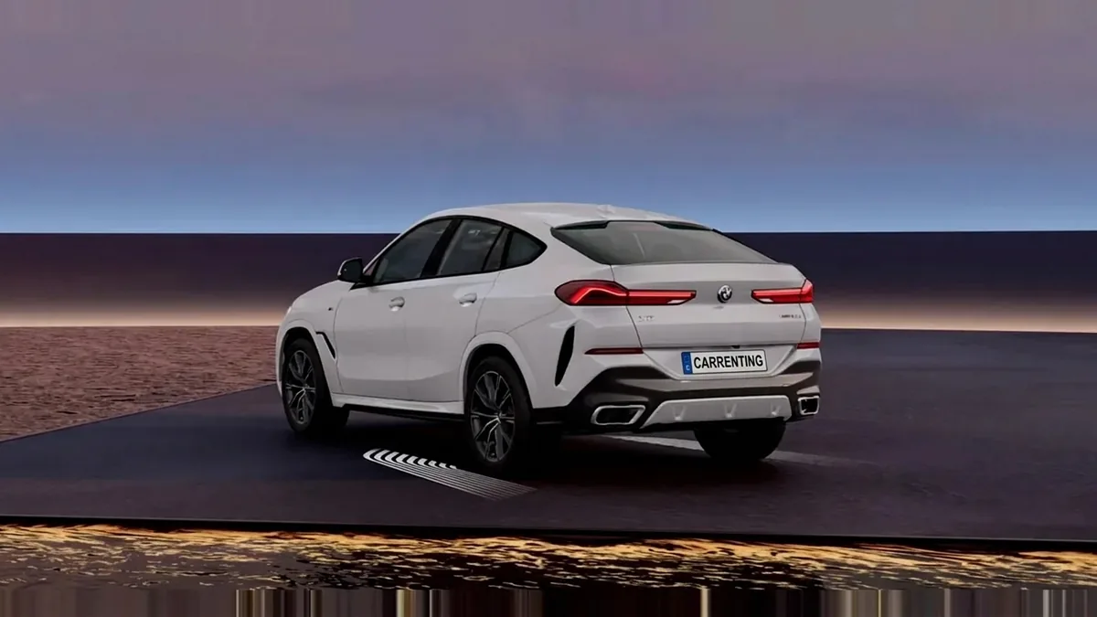 BMW X6 xDrive30d M Sport en renting en Zaragoza — Trasera