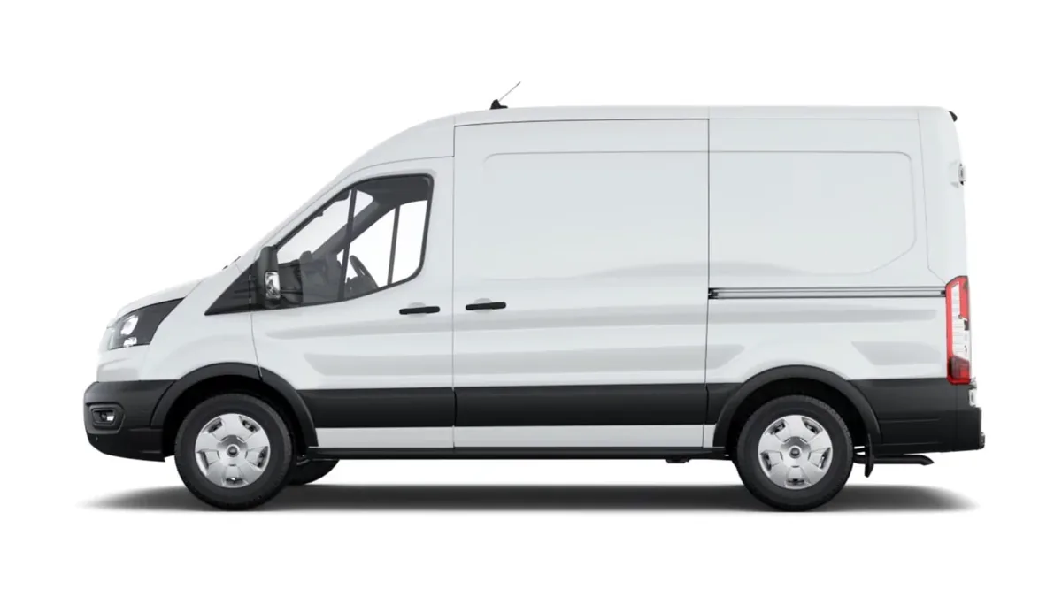 Ford TRANSIT 350 L2 Trend N1 EcoBlue 96kW FWD en renting en Zaragoza — Trasera