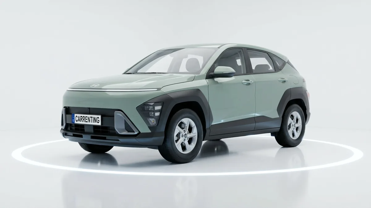 Hyundai Kona HEV 1.6 GDI Maxx DT 138CV en renting en Zaragoza — Lateral