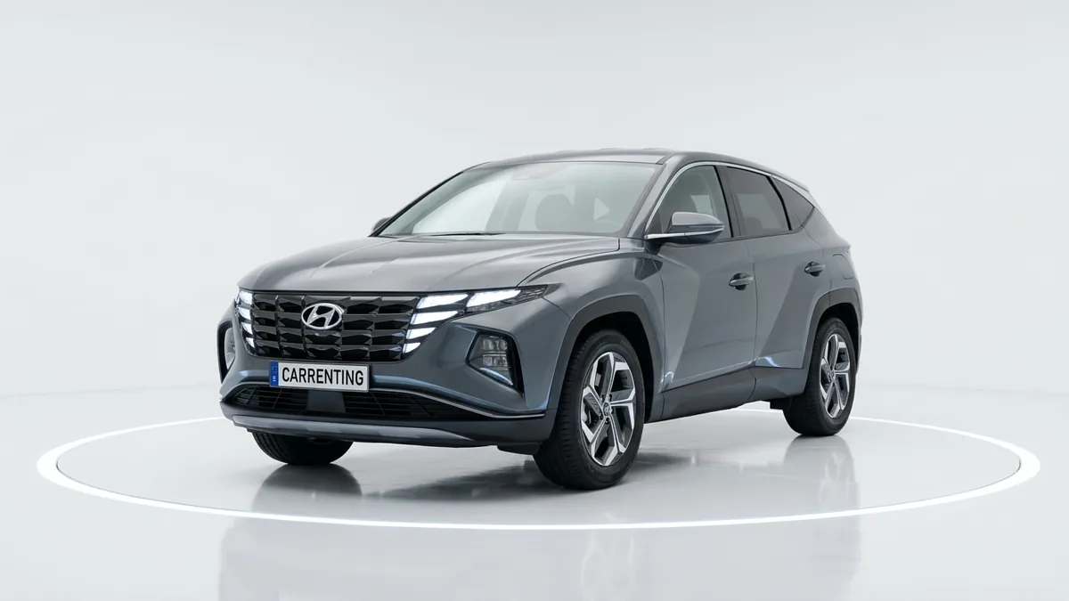 Hyundai Tucson Híbrido 1.6T HEV Klass AT 239CV en renting en Zaragoza — Lateral