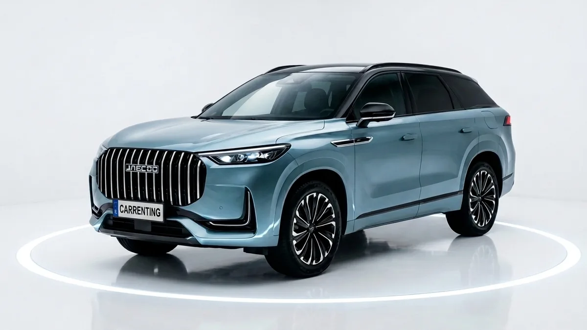 Jaecoo 8 PHEV Exclusive 1.5 TGDI 3DHT AWD 7p. en renting en Zaragoza — Lateral