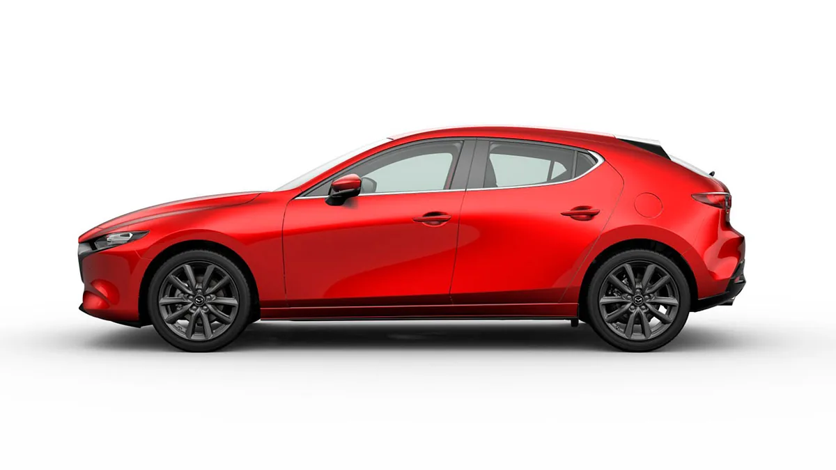 Mazda 3 2.5L e-Skyactiv G MHEV 140CV 6AT Centre-Line RD en renting en Zaragoza — Trasera