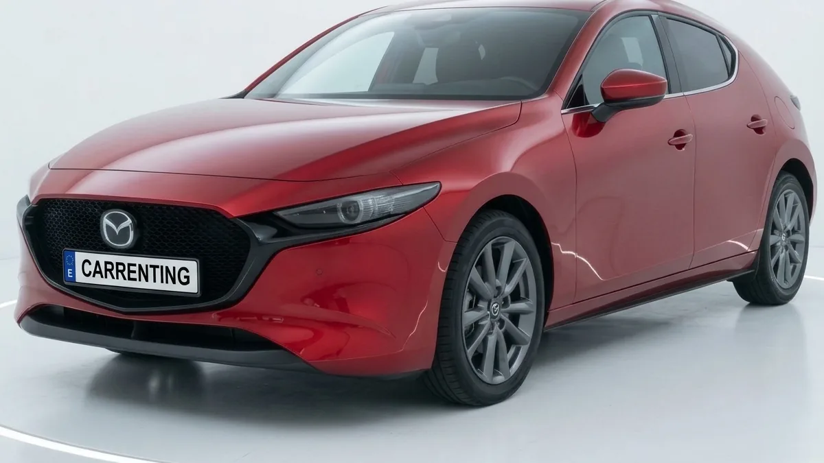 Mazda 3 2.5L e-Skyactiv G MHEV 140CV 6AT Centre-Line RD en renting en Zaragoza — Lateral