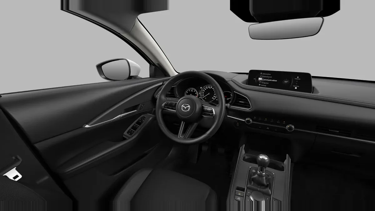 Mazda CX 30 2.5L e-SkyAct G MHEV 103kW Prime-Line en renting en Zaragoza — Interior