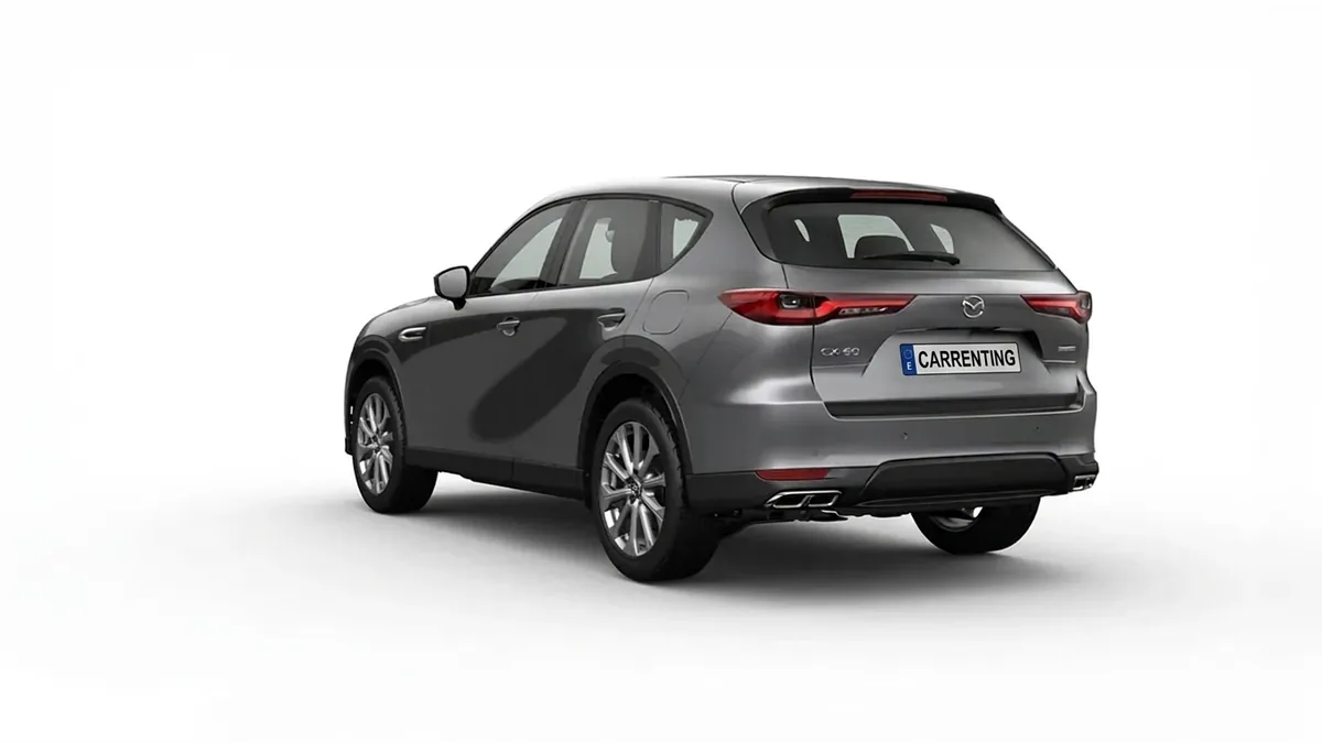 Mazda CX-60 e-Skyactiv D MHEV 8AT RWD Exclusive-Line en renting en Zaragoza — Delantera