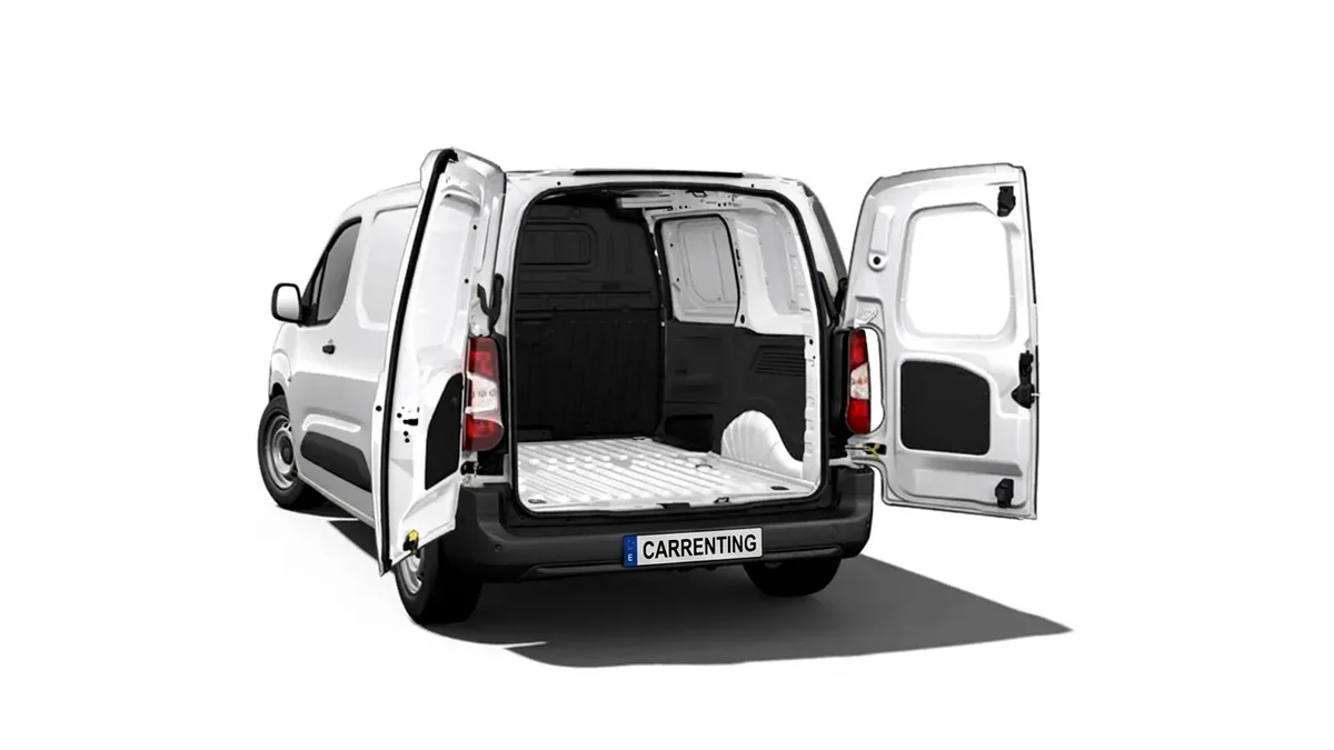 Peugeot Partner Furgón Diesel 1.5 BlueHDI S&S Standard 600kg 100 (MERCANCÍAS TERCEROS) en renting en Zaragoza — Delantera