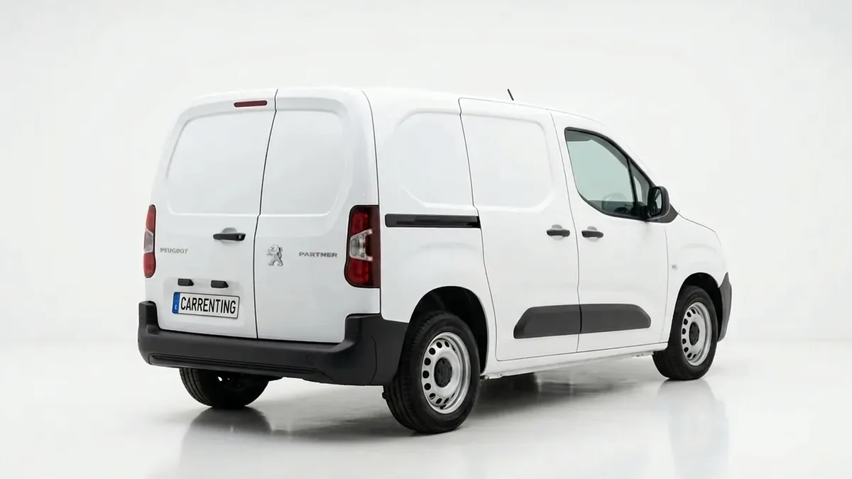 Peugeot Partner Furgón M Diésel 100CV Man en renting en Zaragoza — Delantera