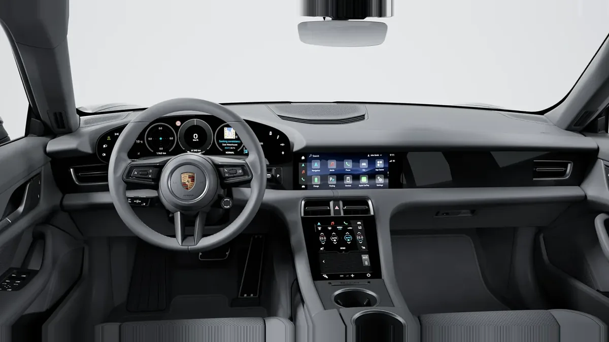 Porsche Taycan 4 en renting en Zaragoza — Interior