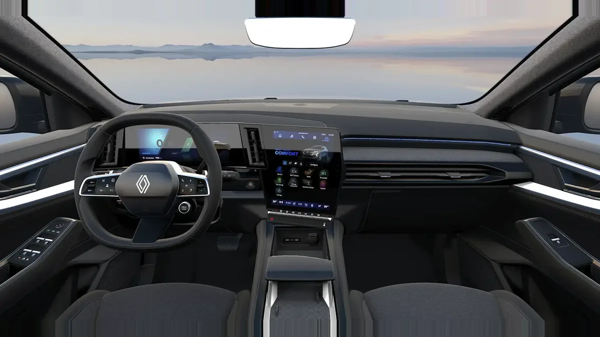 Renault ESPACE TECHNO E-TECH FULL HYBRID 200CV GA en renting en Zaragoza — Interior