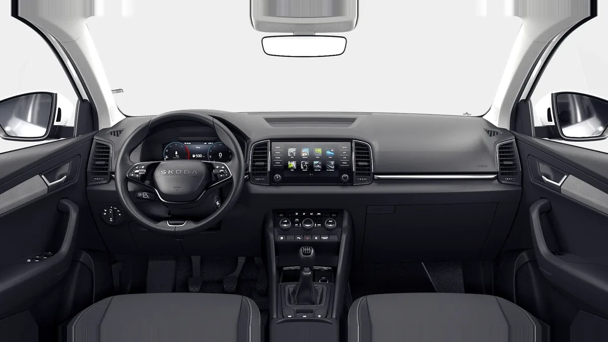 Škoda Karoq 2.0 TDI 85kW (115CV) Selection CW en renting en Zaragoza — Interior
