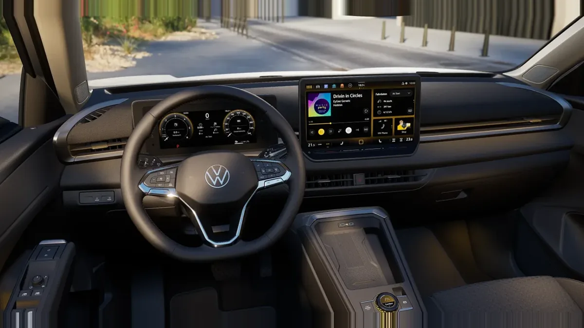 Volkswagen T-ROC Match 1.5 eTSI 85kW (116CV) DSG GRY en renting en Zaragoza — Interior