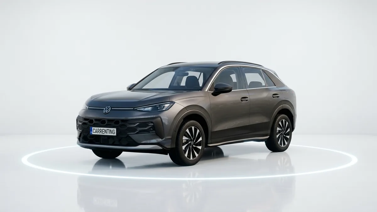 Volkswagen T-ROC Match 1.5 eTSI 85kW (116CV) DSG GRY en renting en Zaragoza — Lateral